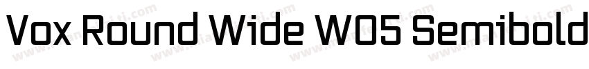 Vox Round Wide W05 Semibold字体转换